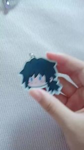 2025 Anime Demon Slayer: Kimetsu No Yaiba Shake Keychain Tokitou Muichirou Kochou Shinobu Kanroji Mitsuri Iguro Obanai TomiokaGiyuu Bag Key Chain Acrylic Pendent Keyring Gift