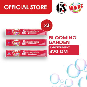Wings Total Care With Fabcon Blooming Garden Detergent Bar 370g | Set 3