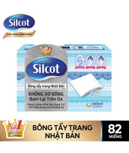 Bông trang điểm (bông tẩy trang) Silcot 82 miếng/hộp