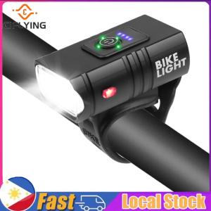 【Arrive In 1-3 Days】 LED Bicycle Front Light IP44 Waterproof with Tail Light for Night Riding