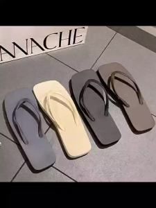 WomenS Summer Flip-Flops New Solid Color Travel Non-Slip Soft Sole CoupleS Outdoor Beach Shoes For Men