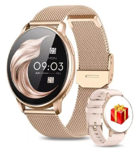 (HD1)Waterproof Smart Watch for Women with Bluetooth Calling & Sports Design Spring 2026 Jam Pintar Kalis Air untuk Wanita Rekaan Sukan Panggilan Bluetooth Pemantau Kesihatan – Musim Bunga 2026
