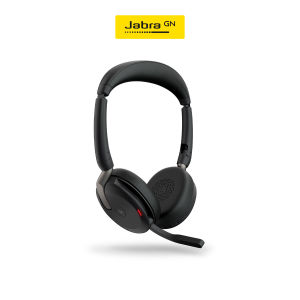 Jabra Evolve2 65 Flex MS Stereo (Link380A) – Professional Wireless Office Headset with Mic & Active Noise Cancellation