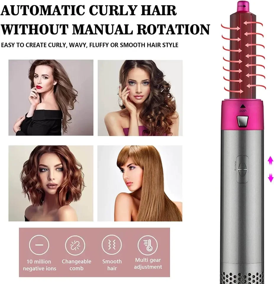 Blow dryer straightener 2024 curling iron set