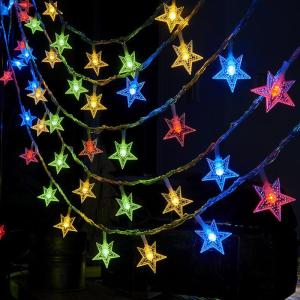 B.LIVEM 🌟50%OFF🌟LED Snowflake String Light แบตเตอรี่ขับเคลื่อนห้องนอนสวนกลางแจ้ง Fairy Garland โคมไฟงานแต่งงานปีใหม่ตกแต่งคริสต์มาส