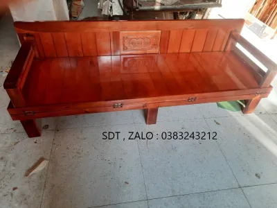 giường gấp gỗ xoan đào 1m2 giường ngủ giá thật