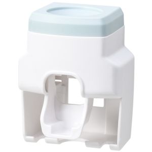 DISKAS No-Punch Automatic Toothpaste Dispenser Wall-Mounted Self-adhesive Toothbrush Holder Convenient Labor-Saving Toothpaste Squeezer Bathroom