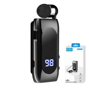 ยกเลิก K55กล้องส่องทางไกล Lavalier ธุรกิจหูฟังบลูทูธ5.2การพูดคุย/เวลาดนตรี20ชั่วโมงจอแสดงผลดิจิตอล LEDรองรับการคลิกเดียวภาพตัดเสียงรบกวนหูฟังไร้สาย PK F920