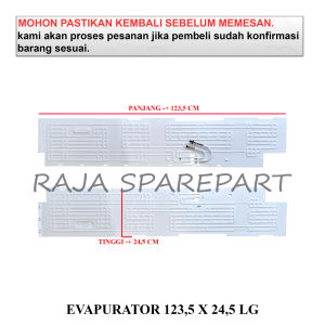E12424 EVAPORATOR KULKAS / EVAP / EVAPURATOR 123.5X24.5 LG
