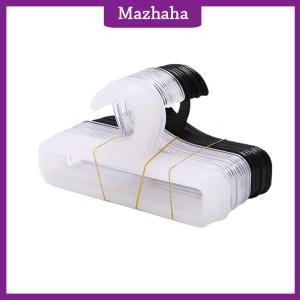 Mazhaha 10ชิ้นไม้แขวนเสื้ออเนกประสงค์ทำจากโลหะสำหรับแขวนผ้าพันคอ