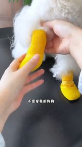 Aikenn Pet Shoes Waterproof Anti Slip Silicone Dog Boots Rain Socks Outdoor Walking Paw Protector Small Dogs