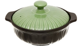 Nồi Đất Có nắp màu xanh Cao Cấp Dong Hwa 403 (20cm - 1200 ml) [Chính Hãng]