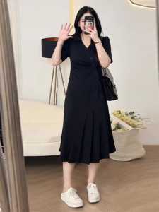 [FTMMC] - Dress Maila / Dress Wanita / Dress Jumbo Terbaru / Dress Wanita Kekinian / Dress Wanita Big Size / Dress Wanita Dewasa / Dress Kasual Mewah / Dress Big Size LD 120