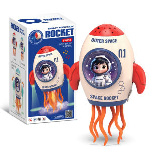 Childrens electric magic dance spray projection rocket/rocket toy/dance toy/holiday gift