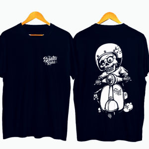Distro T-Shirts Distro T-Shirts Kaos SCOOTER STICK TO RIDE Distro Upgrade Cotton Top tee Short Sleeve Tshirt baju t shirt lelaki COD