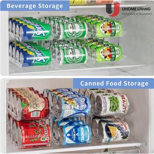 [Local Seller] Multi-Layer Stackable Can Storage Rack Beer Drink Transparent Storage Rack Free Combination Can Desktop Storage Rack