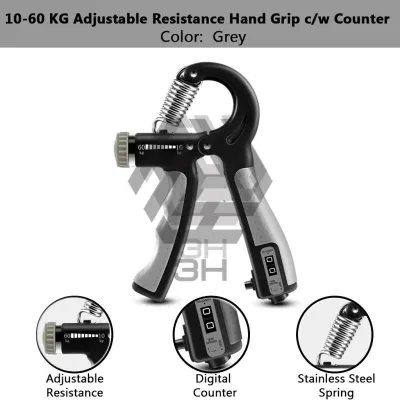 3H [5-165kg]Hand Grip Boleh Laras C/W Kaunter | Adjustable Resistance Hand Grip | Hand Strengthener