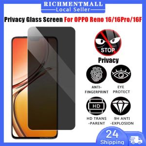 【🔥SG🔥】RICHMENTMALL Clear Privacy Tempered Glass Screen Protector For OPPO Reno 16 Pro Reno 16F Anti-spy Glass Film For OPPO Reno 16