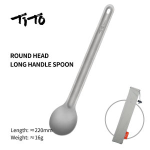 Tito dĩa Titan tay cầm dài siêu nhẹ dụng cụ cắm trại để ba lô cắm trại đi bộ đường dài ngoài trời