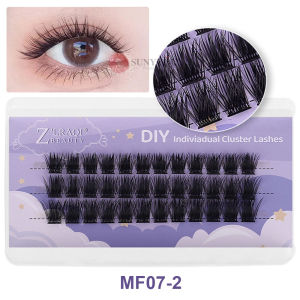 ขนตาปลอมแบบแบ่งขนตาแบบเฉพาะ3/5แถวแบบช่อต่อได้ด้วยตัวเองขนตาขนตาปลอมฟูตามธรรมชาติ