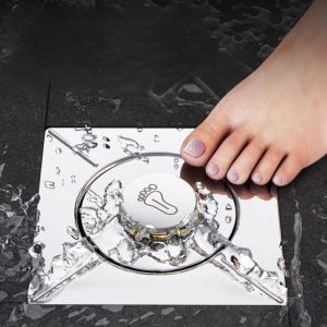 Thickened Stainless Steel Floor Drain Anti-Odor Anti-Bug Bathroom Bathroom Balcony Washing Machine Special Sewer Drainage Universal加厚不锈钢地漏