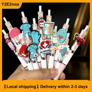 【Local shipping】 6 10Pcs Medical Record Pens Nurse Doctor Writing Gel Pens Nurses Day Gift Student Retractable Ballpoint Pen