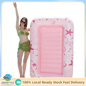 Jocestyle PVC Inflatable Tanning Water Lounge Chair Dual-Use Swimming Pool Accessories