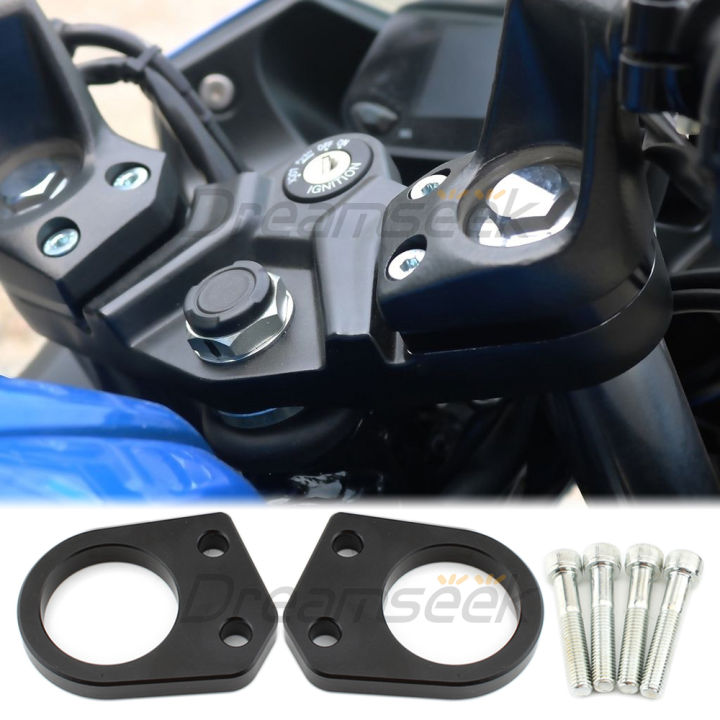 Black Handlebar Riser Spacer Clamp for Suzuki Gixxer SF250 2020 2021 ...