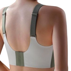 Womens V-Neck Seamless Push-Up Bra with Anti-Spill Design 4 Colors Anti-sagging Lift-up Bras Plus Size Comfort Lingerie M-4XL
