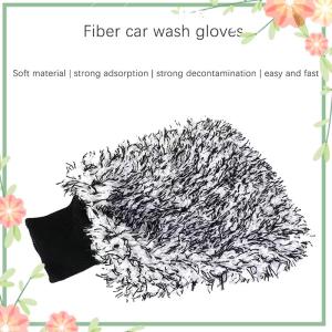 Green sea Car Wash Microfiber Glove Wheels Wash Mitt Non-Slip Soft Easy To Cleaning Car Wheel Mitt Car Accessories