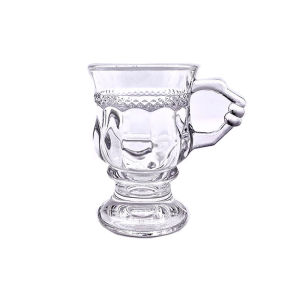 ABS Vintage Mug Coffee luxury Retro Amber Daily Juice Water Wine Glass Embossed  Mini Wine  Nordic Dessert Cup 琥珀马克杯