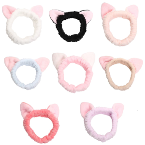 Đáng yêu Mèo Tai hairband cho sum họp gia đình sang trọng hairhoop phụ nữ phải đối mặt rửa hairband phòng tập thể dục Dây Buộc Tóc tất cả các lứa tuổi