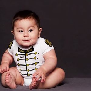 Soldier Baby Onesie with Name Uniform Career Outfit 0–12 Months Cotton Baby Clothes PH