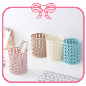 Ống cắm bút viết/cọ trang điểm để bàn nhỏ gọn xinh xắn