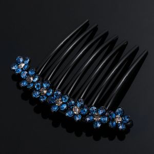 NAMSHEVA Hair Ornaments Accessories Teeth Hair Clip Hair Fold Wrap Bridal Headpieces Hairpins Crystal Hair Bun Maker Rhinestone Hair Combs