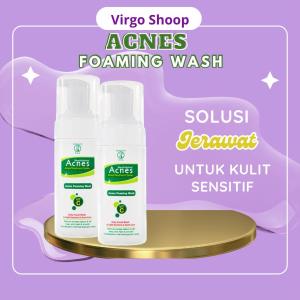 Acnes Foaming Wash 100ml - Mengurangi Minyak Berlebih - Mengurangi Kemerahan - Virgo Shoop