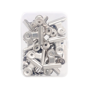 15Pcs Metal Hinge Clip File Paper Clamps for Craft Bag Photo Drawing Board Stainless Steel Clips for School Office