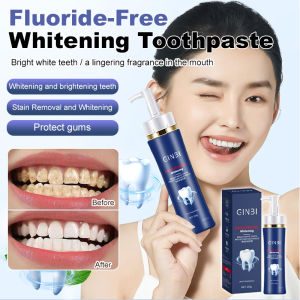 Brightening Toothpaste Enamel Care Advanced Stain & Yellowing Removal Natural Fluoride-Free Formula for Sensitive Teeth Fresh Breath Support