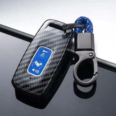 Honda PCX 160 ADV 160 Click 160 PCX160 Remote Key Case Cover Carbon Fiber Keychain