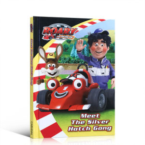milumilu Original Popular Education Books The Racing Car: Meet The Silver Hatch Gang Colouring English Activity Story Picture Book for Kids