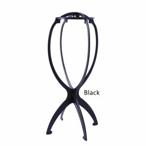 Folding wig holder with stand Portable Plastic Adjustable Barbershop Fashion Model Display Holder