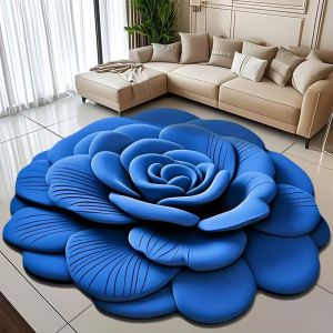 3D Flower Floor Mat Household Stable And NonSlip Floor Mat Diatomite Carpet Flower Floor Mat