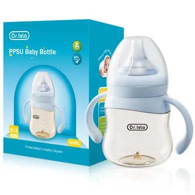 Dr.isla PS73 Baby Bottle PPSU Anti-colic 5 oz/10 oz Baby Feeding High Temperature Discoloration