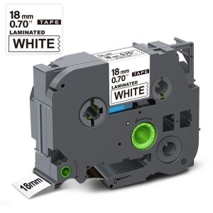 18mm TZe241 Black on White Laminated Tape Compatible for Brother P Touch Label Maker PT-D450 PT-1880
