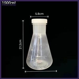[Heartsbat] 50ml To 1000ml Lab Plastic Erlenmeyer Flask Conical Container Bottle With Screw Cap For Laboratory Experiment