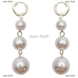 [COD] Auto Stuff ต่างหูห้อยยาวไข่มุกเทียมสีขาวสำหรับผู้หญิงต่างหูห่วงโลหะสีทองของขวัญเครื่องประดับแฟชั่นสำหรับงานแต่งงานงานเลี้ยง