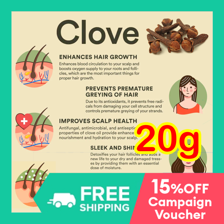 20g CLOVES HERBS for Scent for Hair House Scent Face Whole Clove Dried Clavo de Comer Spices Seasoning Alternative to Mismar Nanaysbest