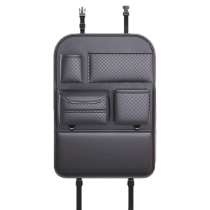 Multiple Compartment Car Kick Mat Seat Back Organizer Back Pocket Storage Bag Backseat Storage Pocket for Car SUV