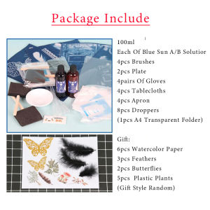 100ML Jacquard Cyanotype Sensitizer Set For Picture Photographic Blueprint Liquid Printing DIY Kit