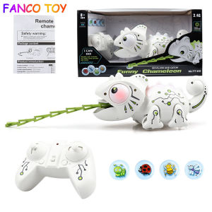 Electronic Pet Machine Chameleon Electric Remote Control Sound and Light Voice Command Programmable Touch Music Song Toy Child Birthday Christmas Gift (Standard)